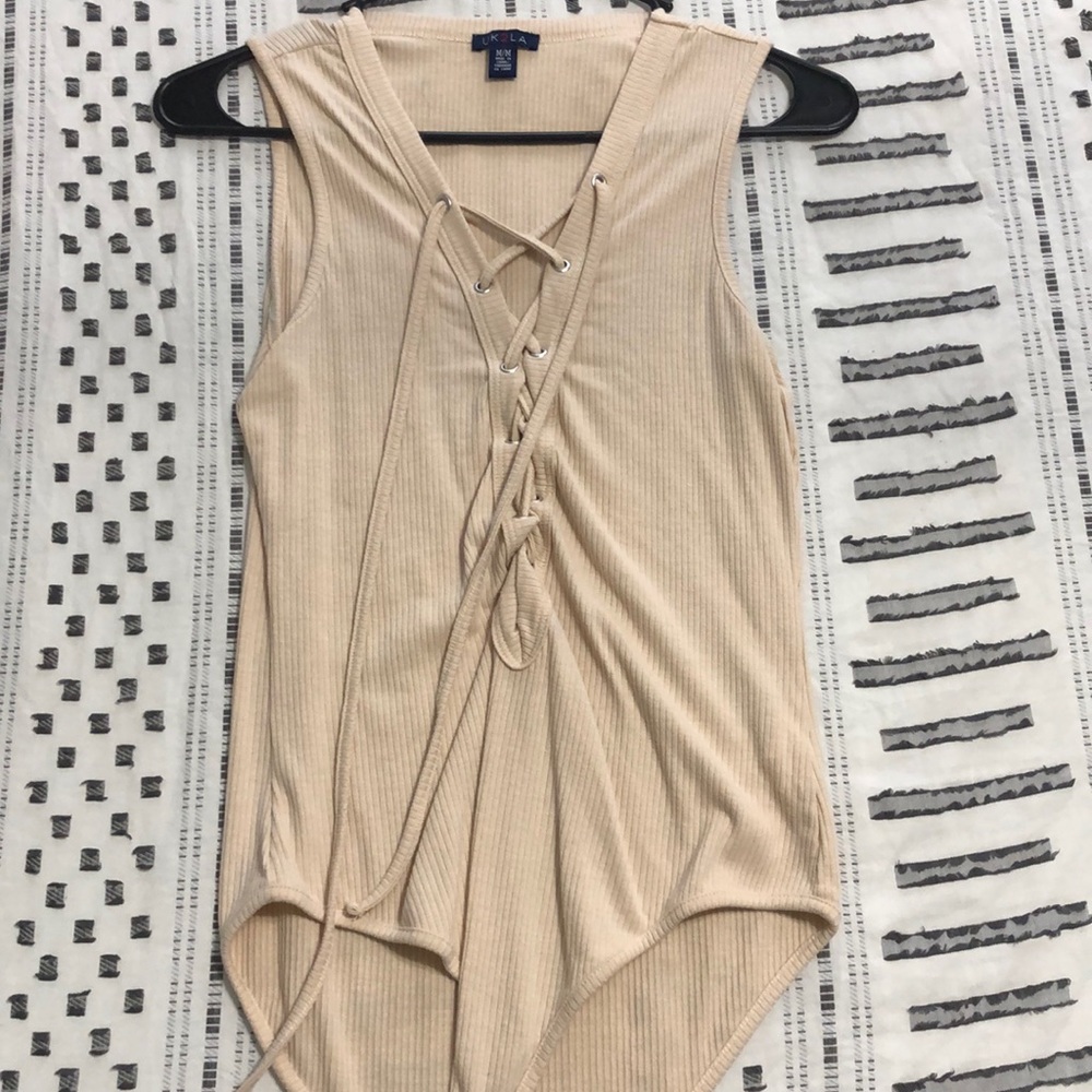 Beige bodysuit